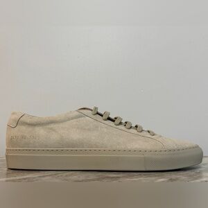 COMMON PROJECTS ORIGINAL  ACHILLES LOW BEIGE SUEDE 9 EU 42 MINIMALIST $500 ITALY